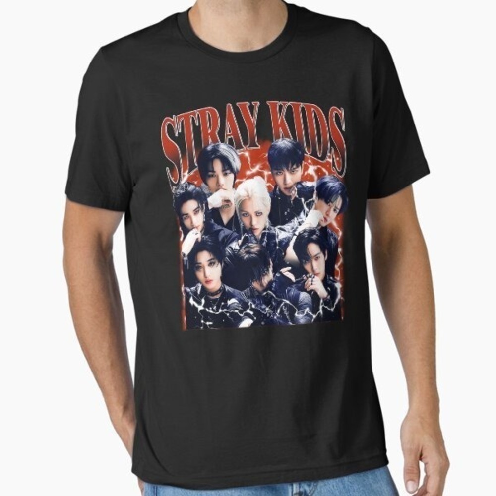 Stray Kids Korean Music Graphic Kpop Unisex Fan Gift Style T-Shirt